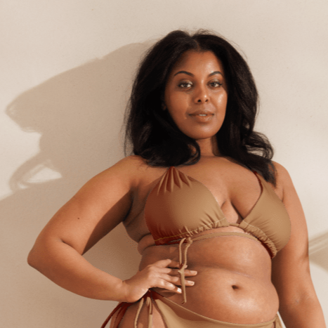 Amaretto / Áine Triangle String Bikini Top