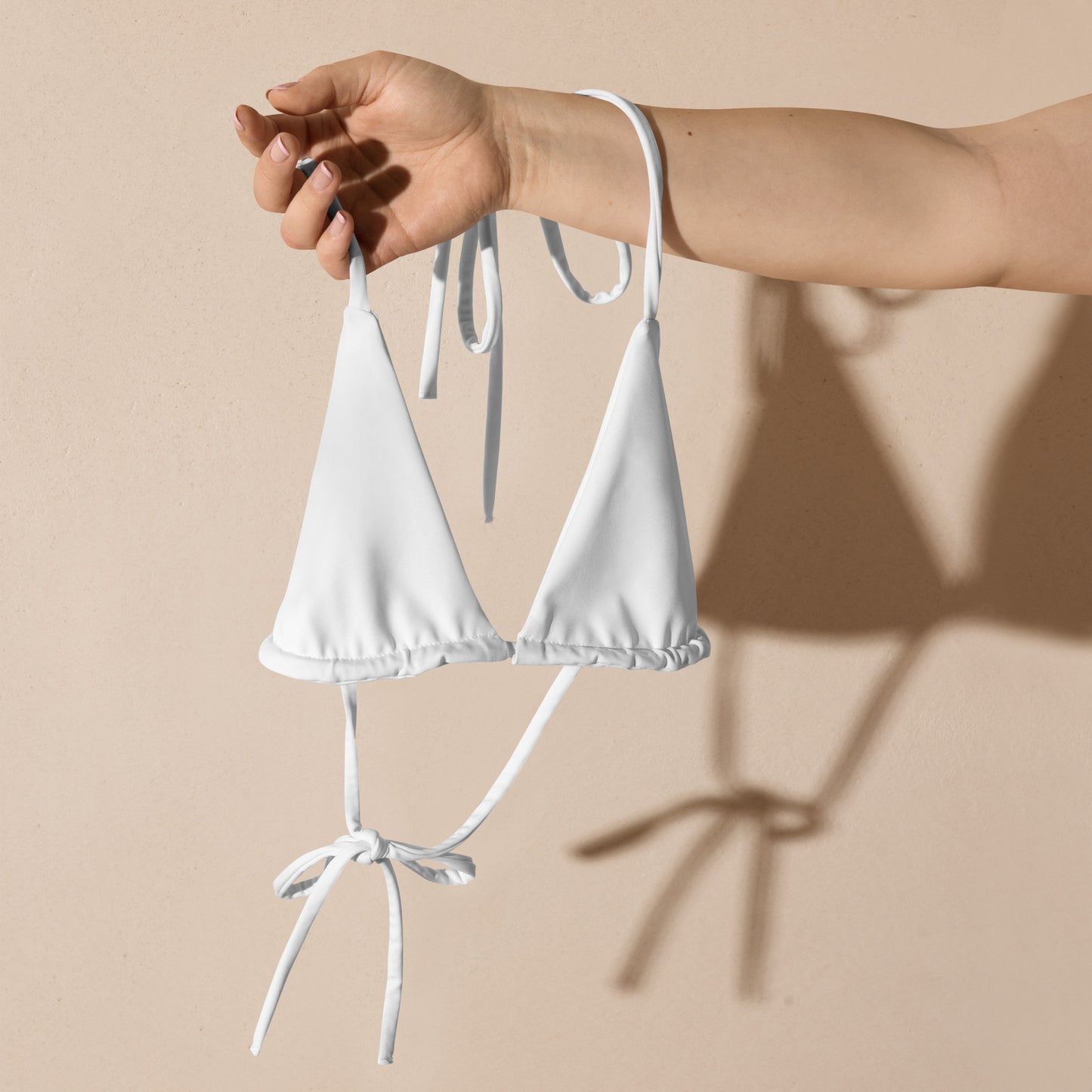 White Sand / Áine Triangle String Bikini Top