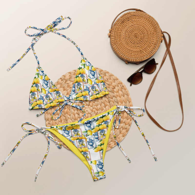 Amalfi Tile / Áine Triangle String Bikini Bottom