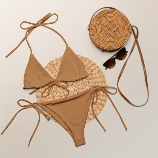 Amaretto / Áine Triangle String Bikini Top