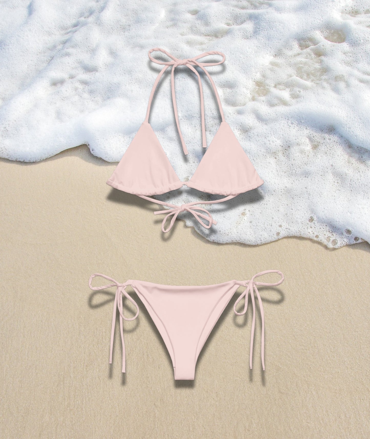 Rosé - Áine Triangle String Bikini Bottom