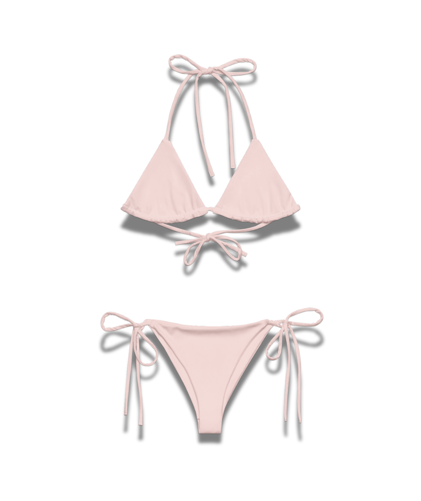 Rosé / Áine Triangle String Bikini Top