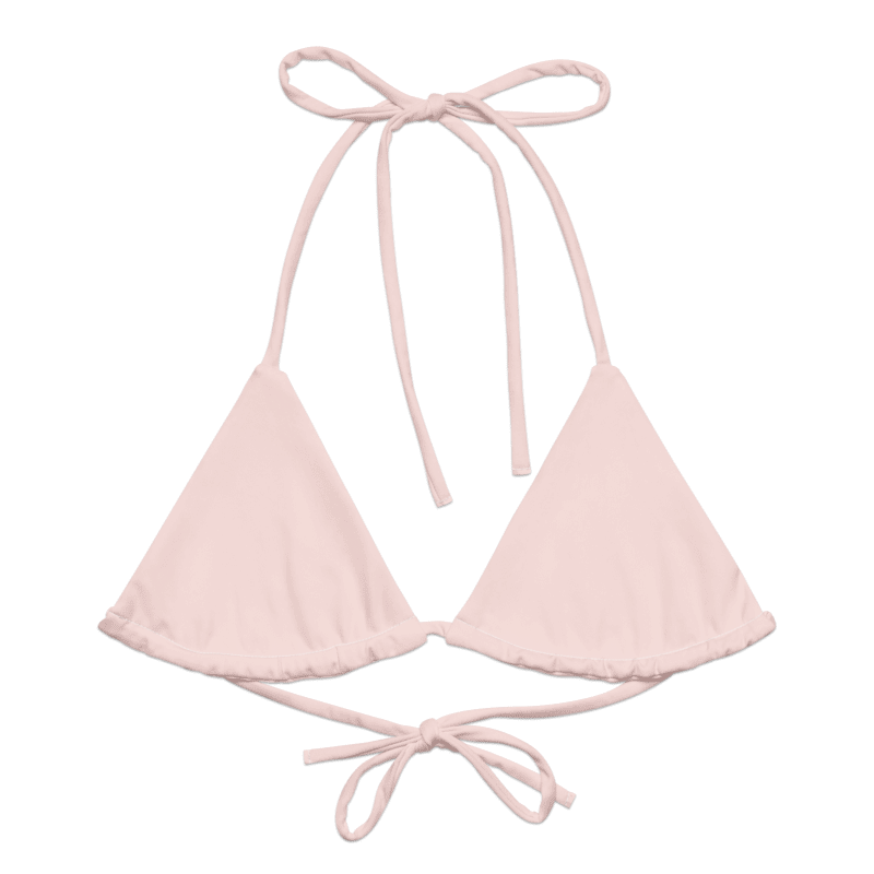 Rosé / Áine Triangle String Bikini Top