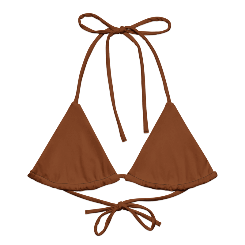 Bourbon / Áine Triangle String Bikini Top